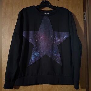 Hot Topic Black Galaxy Star Sweater